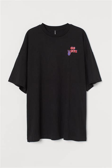 h&m oversized graphic tees